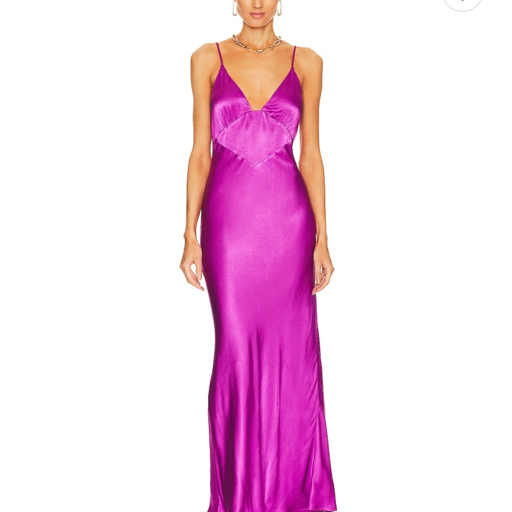 Pink/ purple  Satin Gown from revolve!